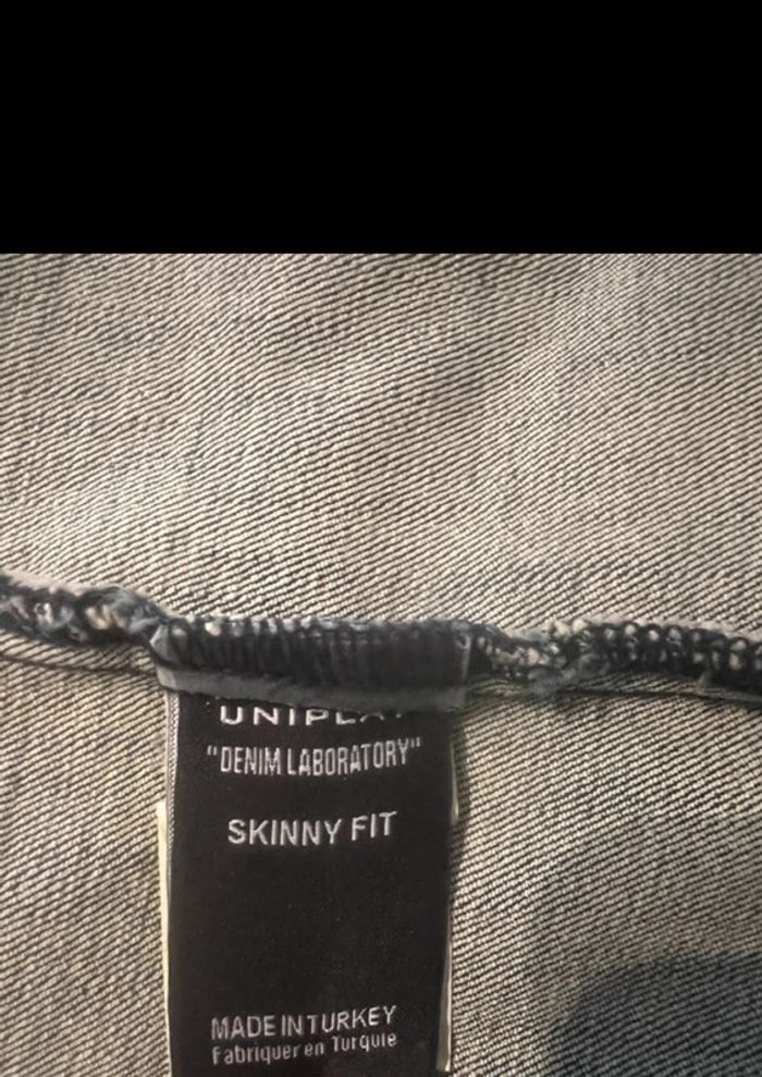 Veste en jean uniplay taille L en parfait état 97% coton - photo numéro 7