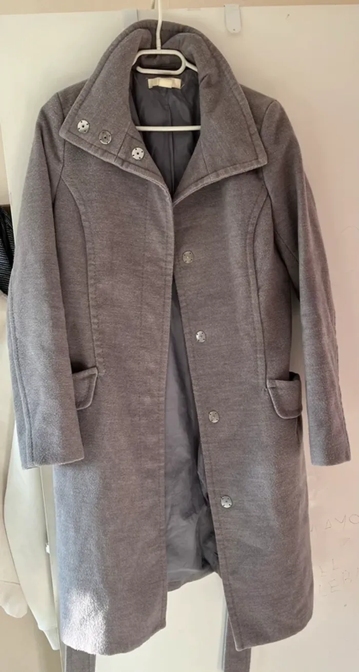 Manteau hiver gris femme - photo numéro 3