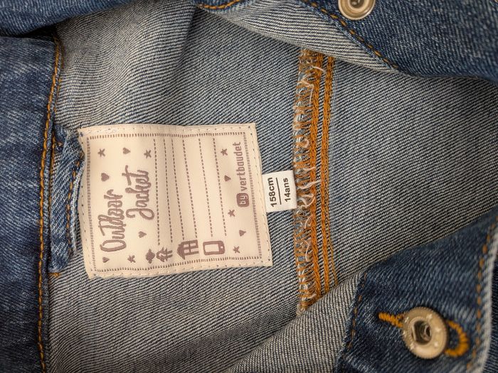 Veste  en jeans fille 14 ans Vertbaudet - photo numéro 2