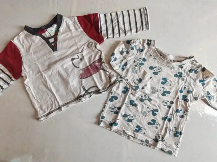 Gros lot maillots manches longues courtes 12 mois - photo numéro 6