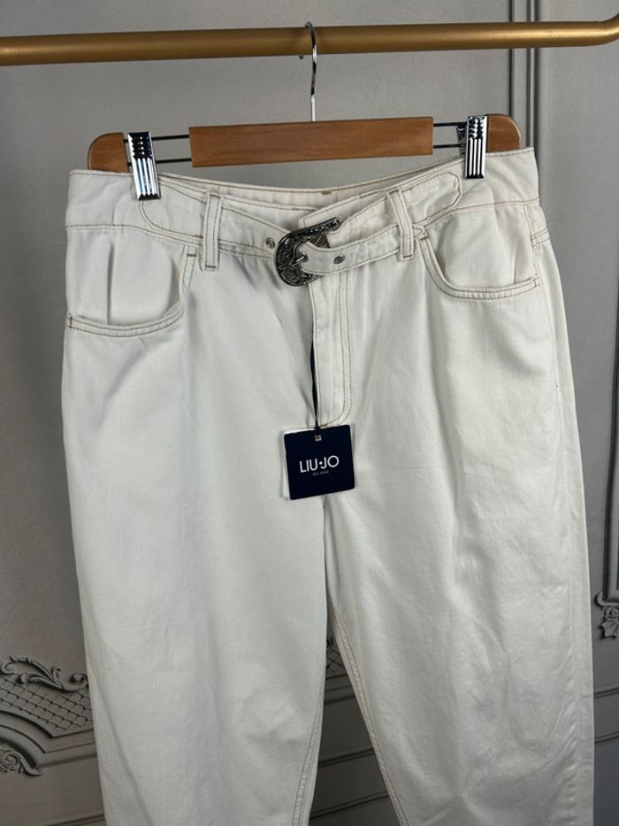 Jean blanc Baggy LiuJo W32 Neuf - photo numéro 2