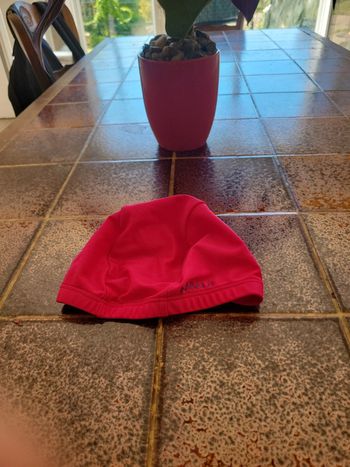 Bonnet de bain rose enfant