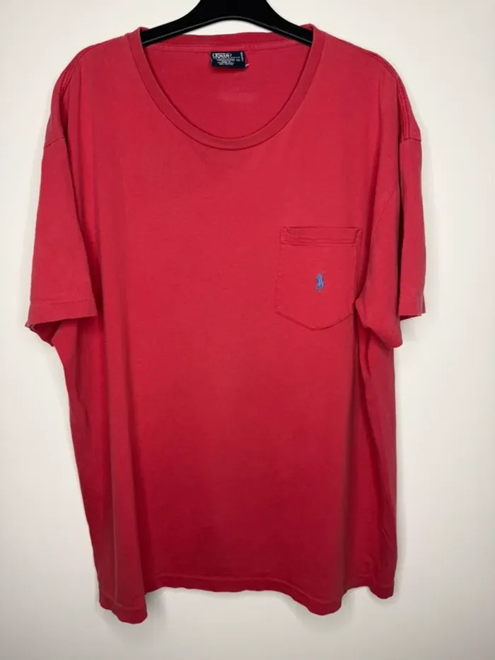 🌹tee-shirts Ralph Lauren- Rouge / T-M 🌹 - photo numéro 2