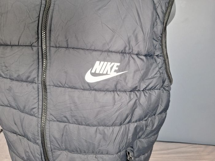 Doudoune sans manches nike vintage - homme noir taille xl - floqué (523) - photo numéro 3