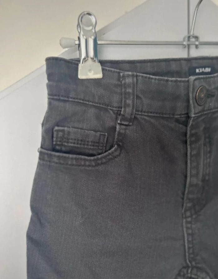 Short en jean gris kiabi 7 ans - photo numéro 3