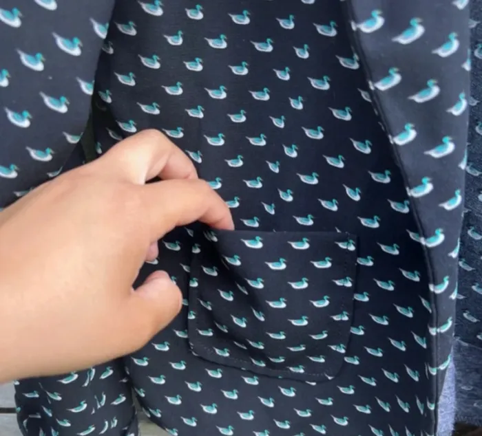 Veste élégante motif canard – Taille 34 - photo numéro 10