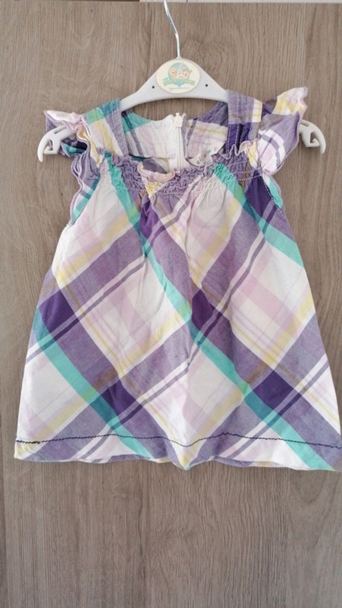 Tunique à carreaux kidkanai 18mois