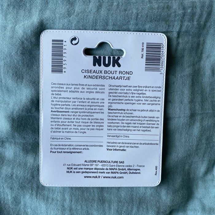 Ciseaux bout rond neuf NUK - photo numéro 2