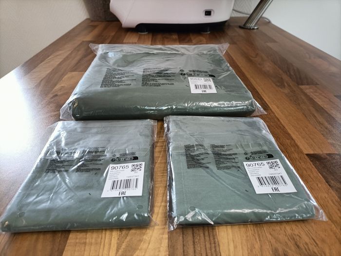 Ensemble neuf housse de couette Percale de coton bio 240*220 cm + 2 taies d'oreillers 63*63 cm La redoute - photo numéro 5