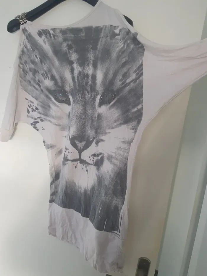 Haut Long Blanc Puma Taille M/L - photo numéro 3
