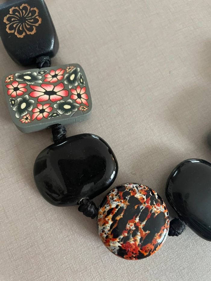 Collier tissus - photo numéro 2