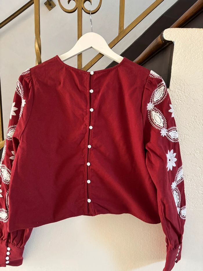 Blouse Sezane bordeaux - photo numéro 2