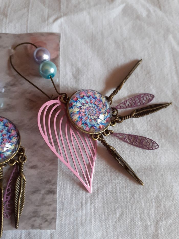 Boucles d'oreilles fantaisie - photo numéro 2