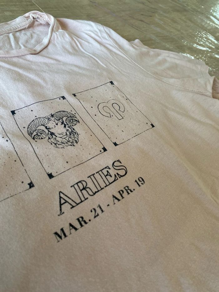 t-shirt femme rose pale - photo numéro 5