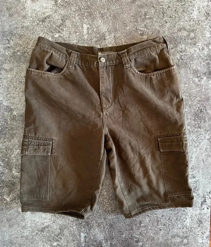 Short jean marron homme WindRiver 38x30 Pantaloncini carpentiere uomo Zimmermannsshorts Herren