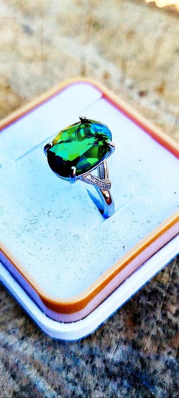 Bague Amour Éternel💫 L’Éclat de l’Émeraude sur Argent Pur