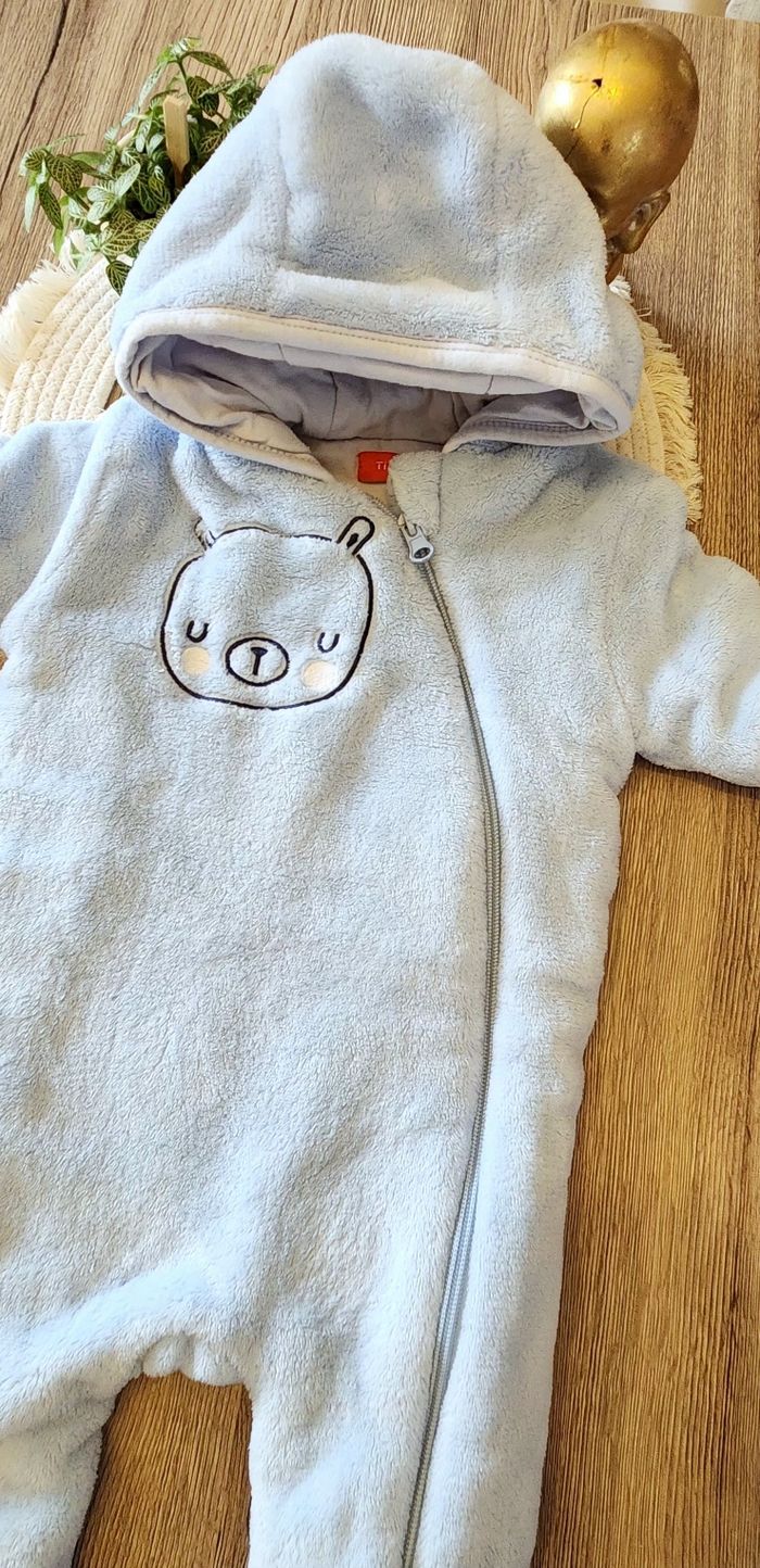 Combinaison Bébé Garçon 3/6mois Tissaia Bleu clair - photo numéro 3