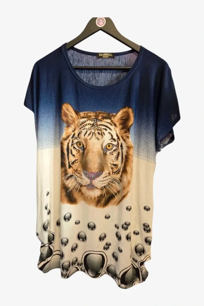 Long Tee-shirt mignon fluide T46 Charbell - photo numéro 2