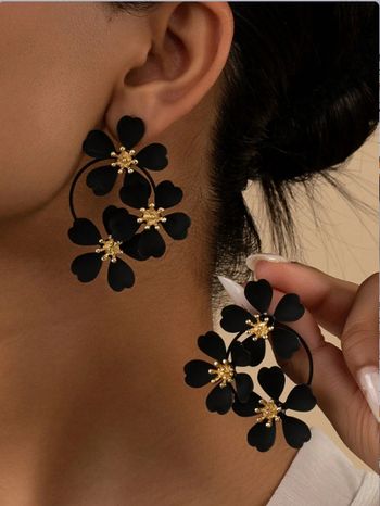 Boucles d'oreilles fleurs