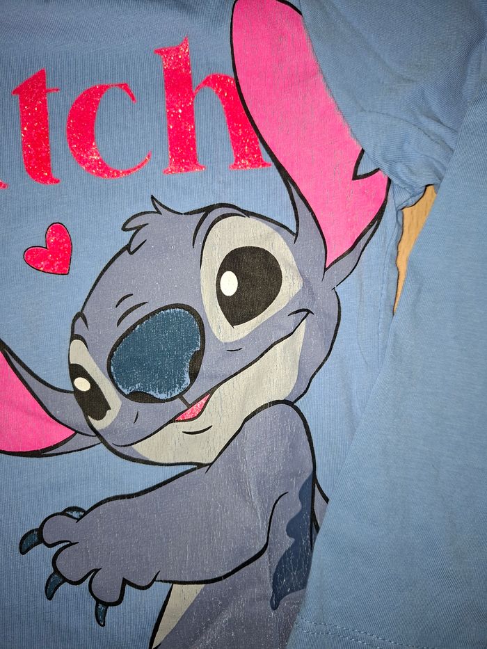 Tee-shirt manches longues stitch 5 ans - photo numéro 2