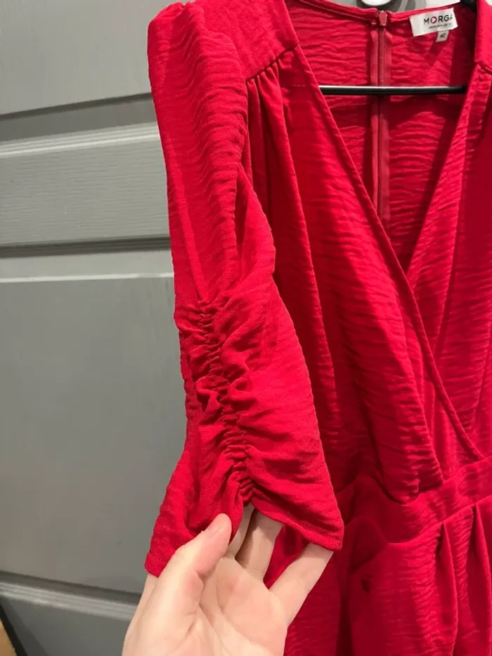 Robe rouge foncé mariage - photo numéro 2