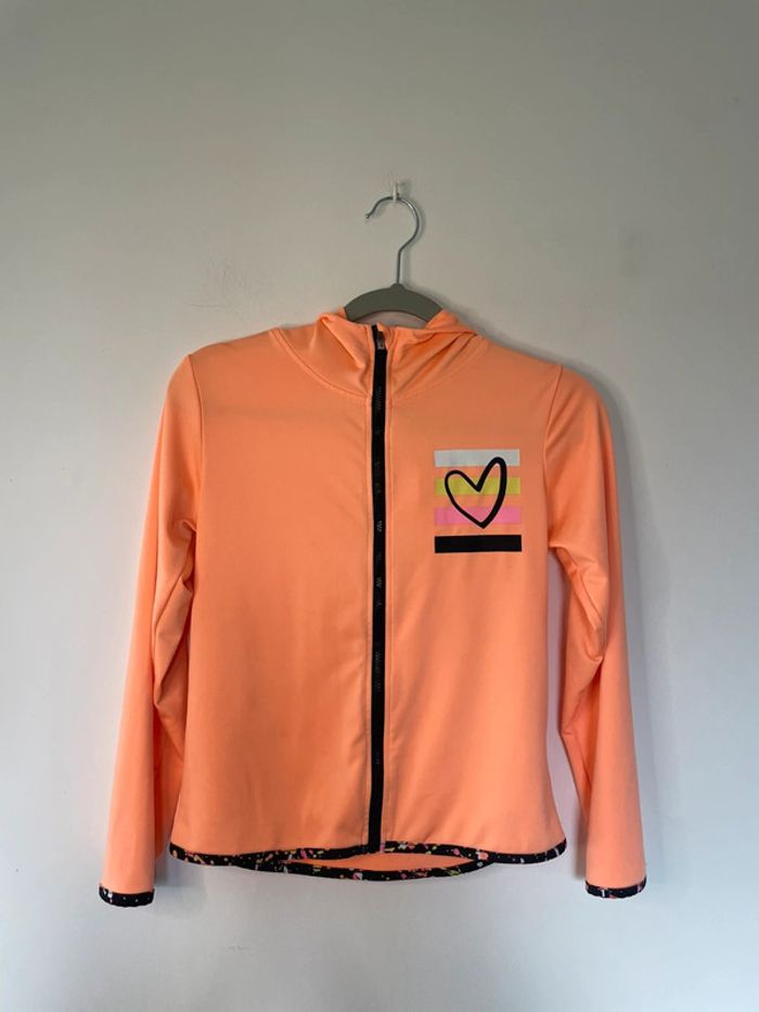 Gilet zippé à capuche 10 ans fille
