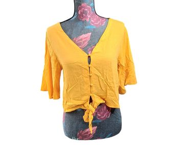 Chemise moutarde Bershka S