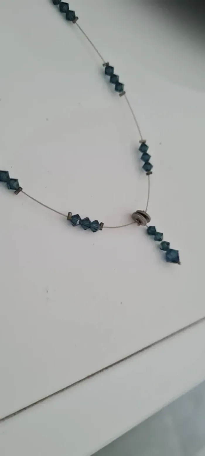 Parure - Collier + boucle oreille swarovski - photo numéro 2
