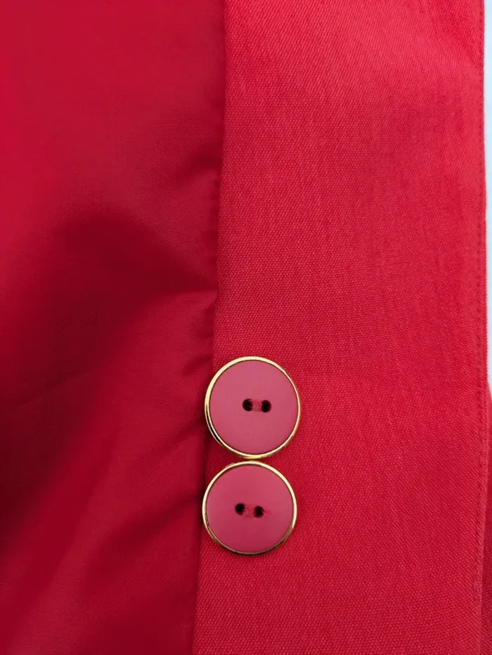 Veste blazer d'été rouge - taille 46 - photo numéro 5