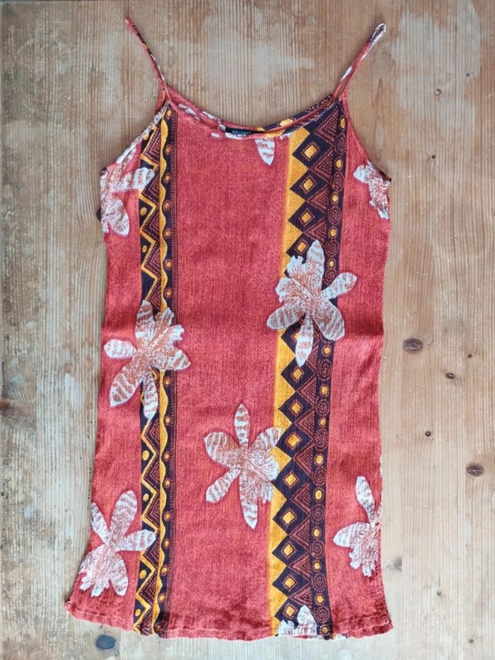 Tunique à bretelles colorée – Taille 3 – TBE
