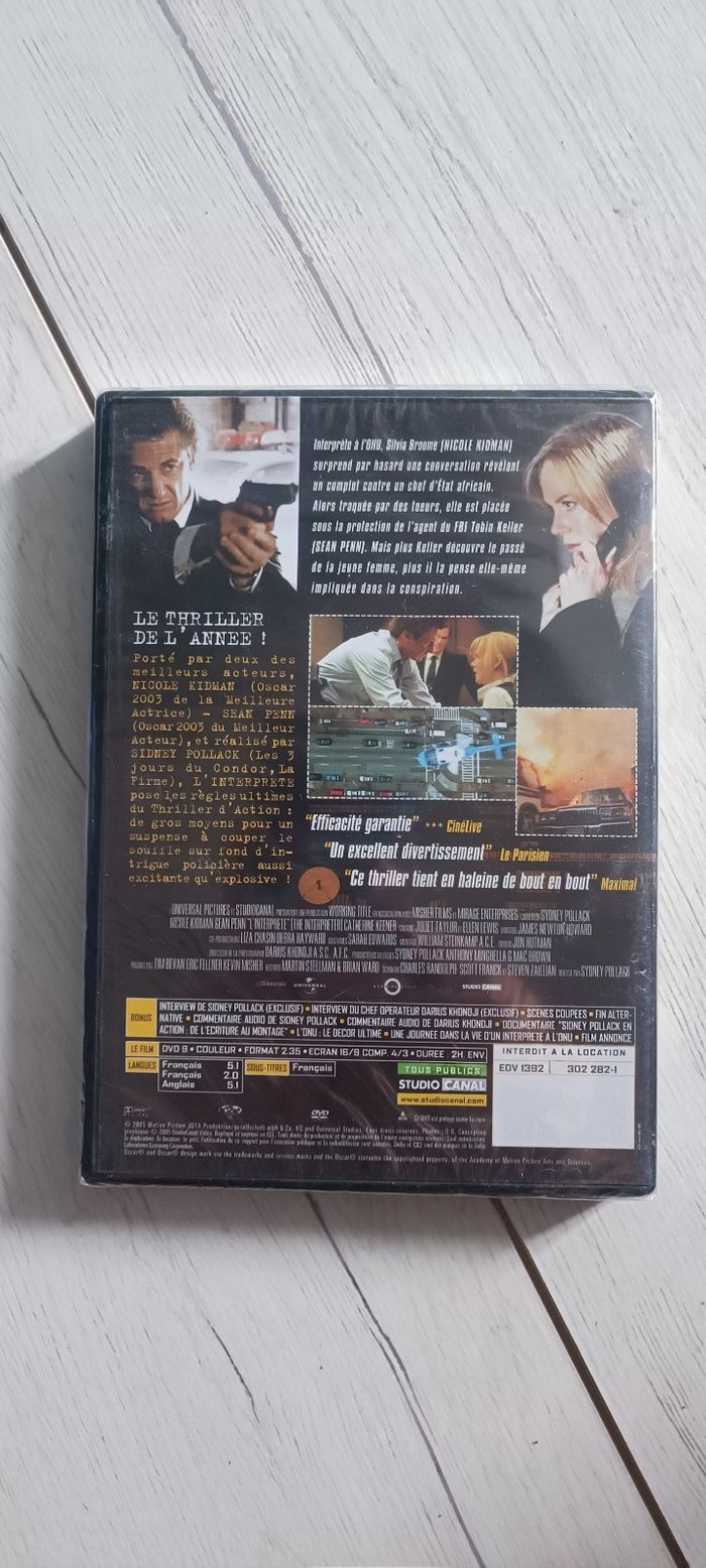 💿 DVD L'interprète 💿 - photo numéro 2