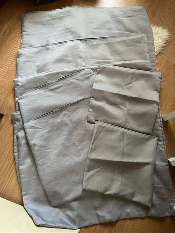 Lot 5 housses rectangulaire de coussin de canapé  70*50cm + 4 housses de coussin carrés gris BE 🛋️