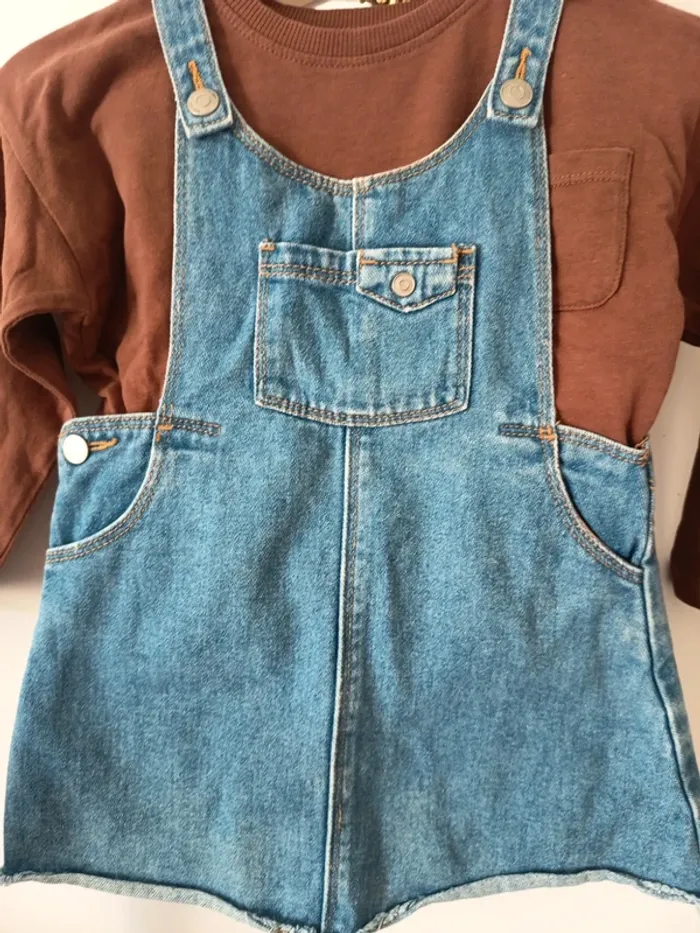 Ensemble robe en jeans - photo numéro 2
