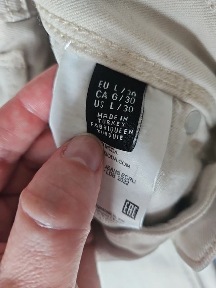 Jean skinny écru L/30 Vero Moda - photo numéro 5