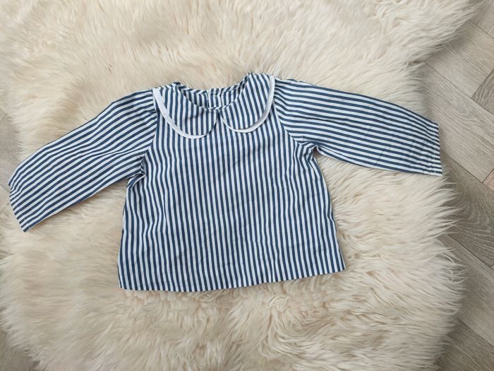 Blouse rayée Jacadi 12 mois - photo numéro 2