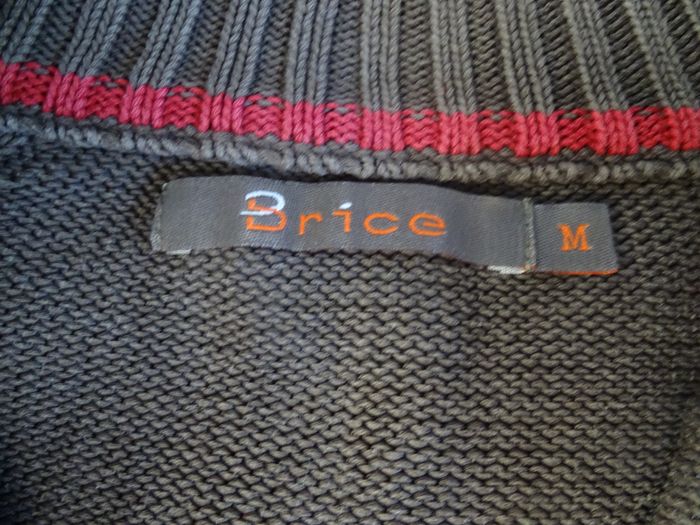 Pull marron, col bouton - Taille M - Brice - photo numéro 3