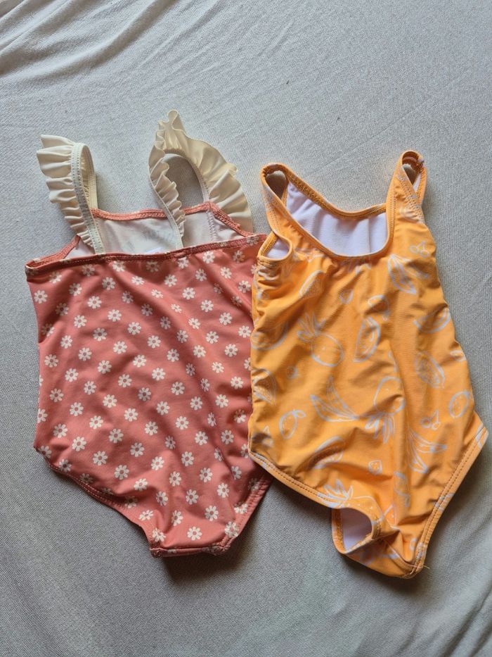 Lot de 2 maillots de bain fille 1 an - photo numéro 2