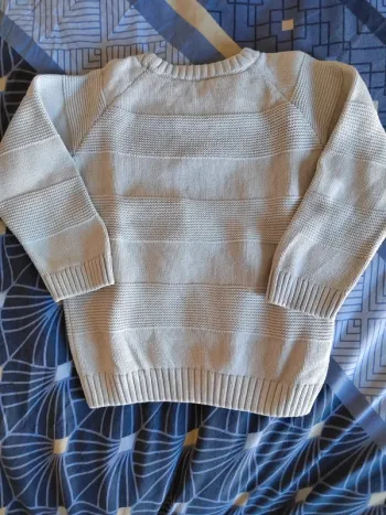 Joli pull écru 5 an ms lc kids