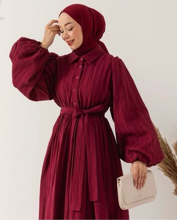Robe Longue Bordeaux