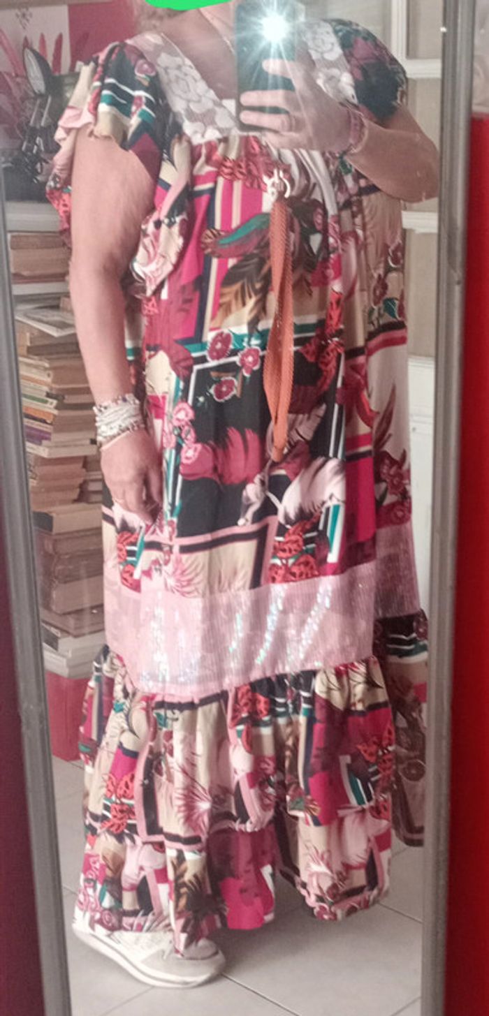 Robe longue grande taille style africain - photo numéro 9