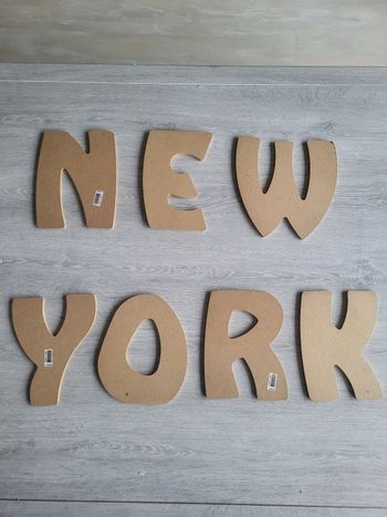 Lettre en bois New York 