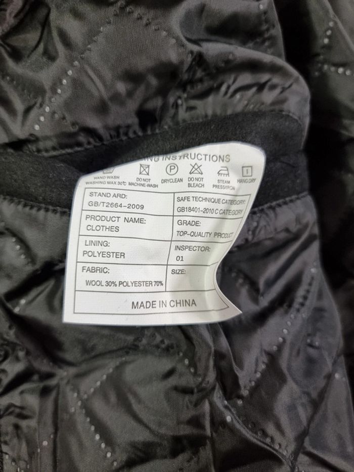 Kudoro manteau mi-long noir homme * taille XXL * - photo numéro 7