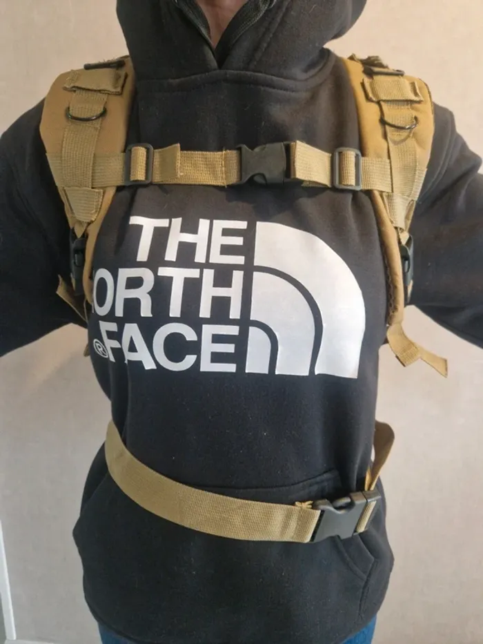 Sac à dos multipoches tactique beige 30l - photo numéro 5