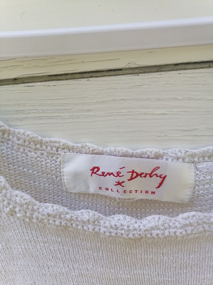 Tee-shirt René Derhy écru taille 38 - photo numéro 4
