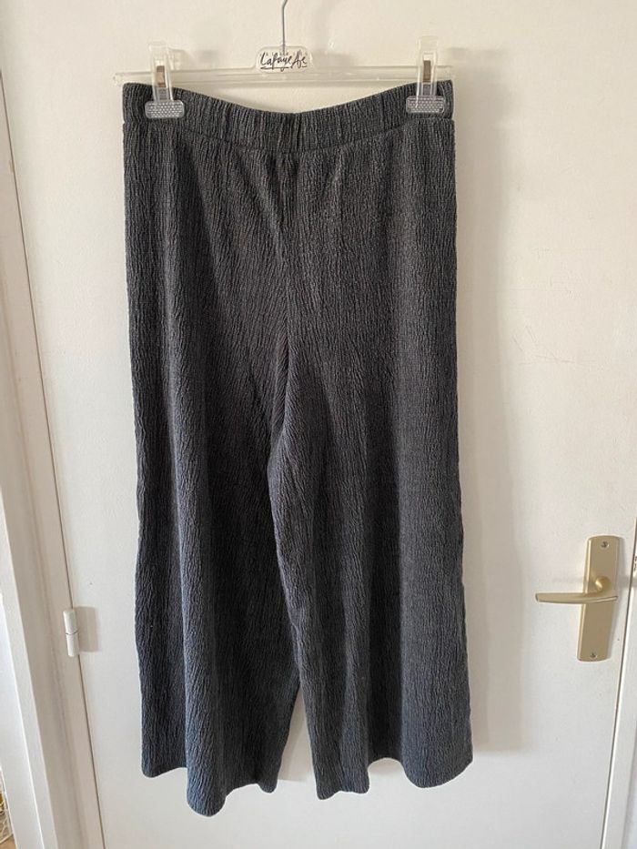 Pantalon large gris