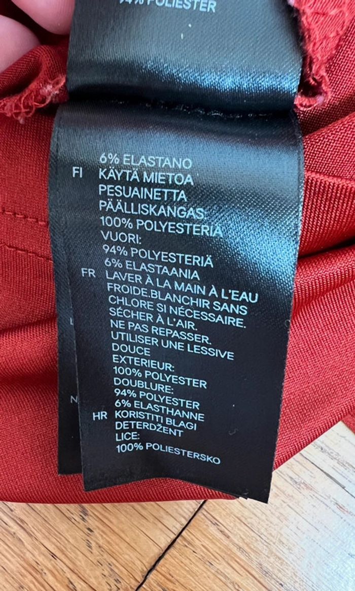 Robe élégante H&M – Terracotta/Rouille – Taille 36 - photo numéro 11
