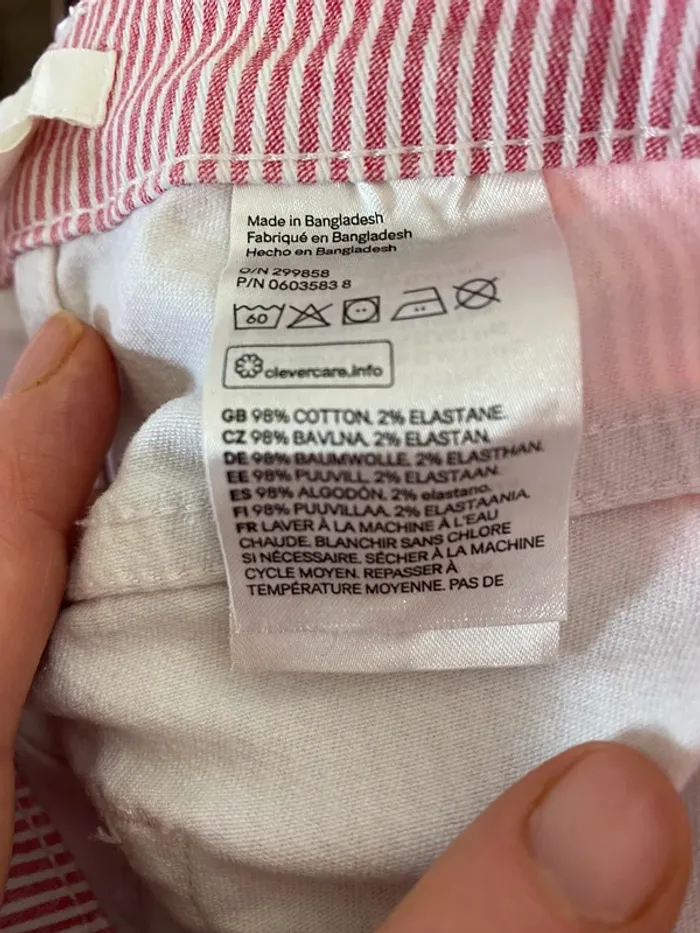 Short à fines rayures - photo numéro 5