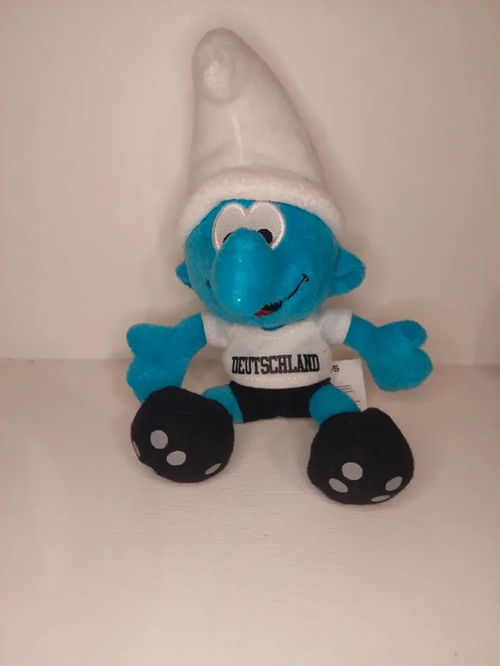 The Smurfs - peluche schtroumpf footballer foot dutchland - photo numéro 4