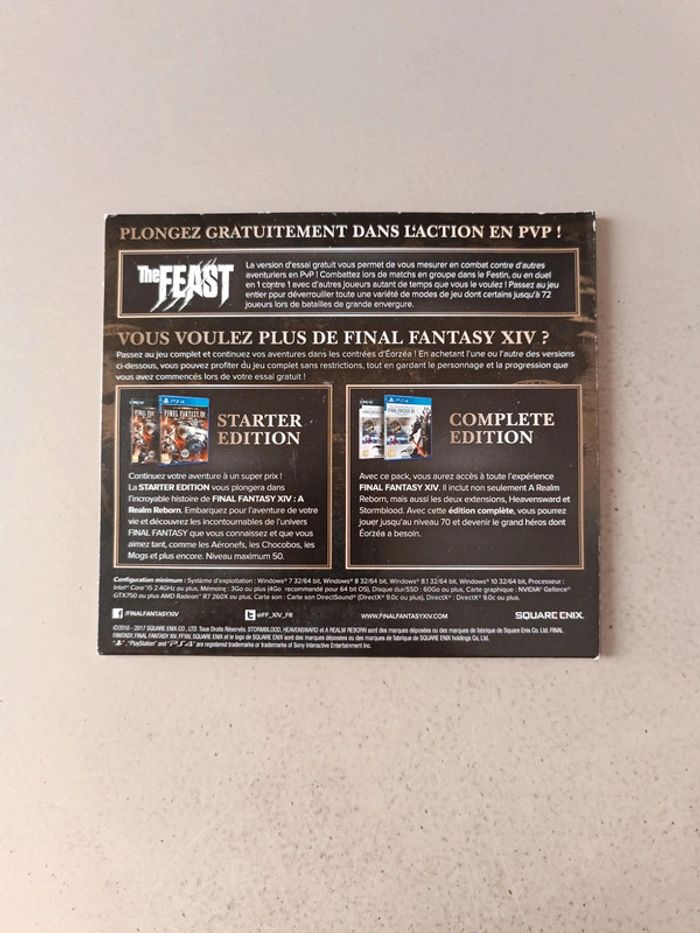 DVD Rom PC Final fantasy XIV online - photo numéro 2