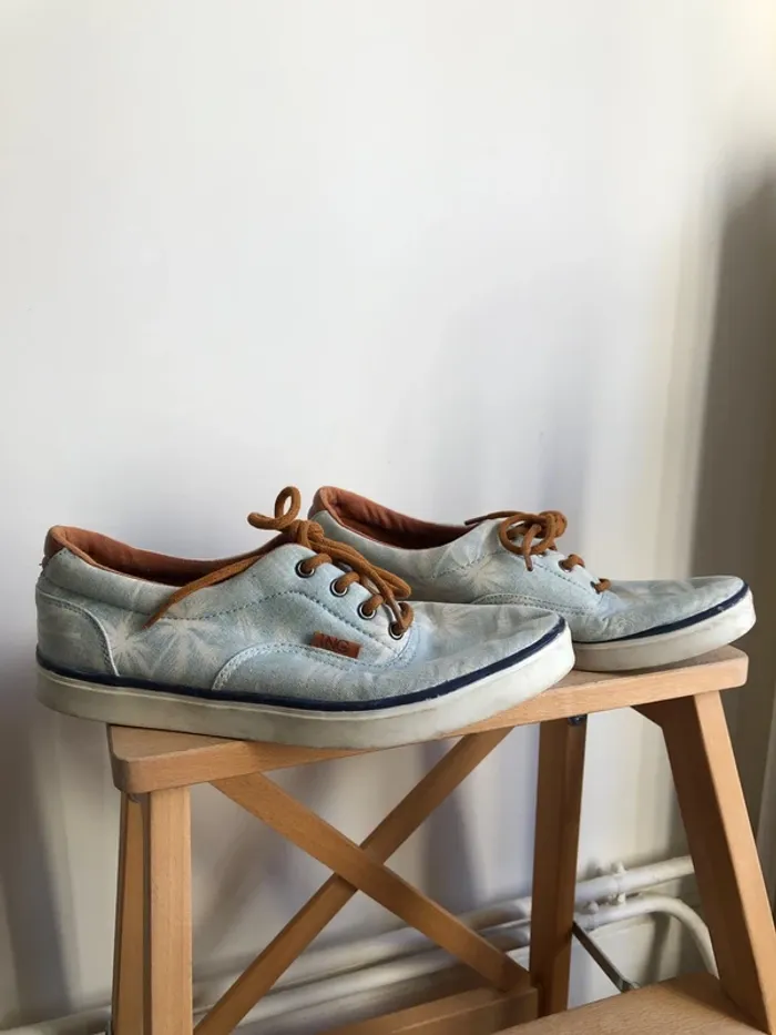 Chaussure type bateau en toile 41 - photo numéro 3